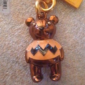 Coach X Peanuts Charlie Brown Bear Bag Charm, NWT